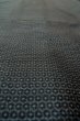Photo8: Mint P0709A Vintage Japanese kimono Dark Navy Blue OSHIMA-TSUMUGI for men / Silk. Tortoise-shell pattern(Hexagonal pattern) (Grade A+) (8)