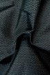Photo10: Mint P0709A Vintage Japanese kimono Dark Navy Blue OSHIMA-TSUMUGI for men / Silk. Tortoise-shell pattern(Hexagonal pattern) (Grade A+) (10)
