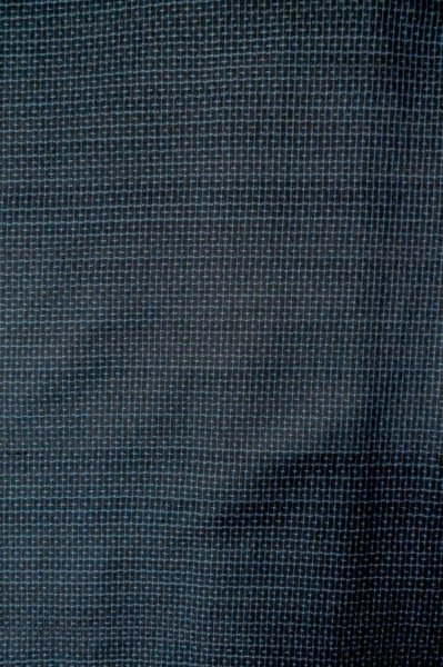 Photo5: Mint P0709B Vintage Japanese kimono Dark Navy Blue OSHIMA-TSUMUGI for men / Silk. Geometrical pattern (Grade A+) (5)