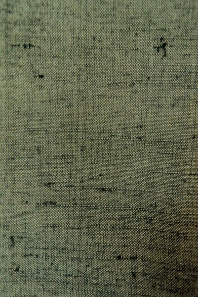 Photo5: P0709C Vintage Japanese kimono Dark Greenish Gray Men's Haori for men / Silk. (Grade A) (5)