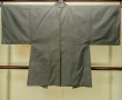 Photo2: Mint P0709D Vintage Japanese kimono Dark Brown OSHIMA-TSUMUGI for men / Silk. Tortoise-shell pattern(Hexagonal pattern) (Grade A) (2)