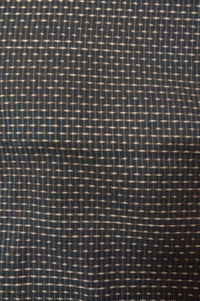 Photo6: P0709E Vintage Japanese kimono Dark Brown Men's Haori for men / Silk. Dot (Grade B) (6)
