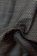Photo8: P0709E Vintage Japanese kimono Dark Brown Men's Haori for men / Silk. Dot (Grade B) (8)