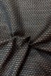 Photo9: P0709E Vintage Japanese kimono Dark Brown Men's Haori for men / Silk. Dot (Grade B) (9)