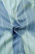 Photo11: P0722B Used Japanese kimono Light Blue YUKATA summer(made in Other than Japan) for women / Cotton. Flower, Rabbit, allow feather pattern (Grade D) (11)