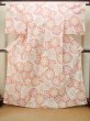 Photo2: P0722D Used Japanese kimono Light Off White YUKATA summer(made in Other than Japan) for women / Cotton. Flower (Grade A) (2)