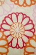Photo7: P0722D Used Japanese kimono Light Off White YUKATA summer(made in Other than Japan) for women / Cotton. Flower (Grade A) (7)