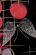 Photo7: Mint P0722M Used Japanese kimono Black YUKATA summer(made in Other than Japan) for women / Cotton. Butterfly (Grade A) (7)