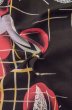 Photo12: Mint P0722M Used Japanese kimono Black YUKATA summer(made in Other than Japan) for women / Cotton. Butterfly (Grade A) (12)