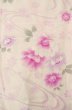 Photo1: P0722N Used Japanese kimono Pale Pink YUKATA summer(made in Other than Japan) for women / Cotton. SAKURA cherry blossom (Grade B) (1)