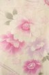 Photo5: P0722N Used Japanese kimono Pale Pink YUKATA summer(made in Other than Japan) for women / Cotton. SAKURA cherry blossom (Grade B) (5)