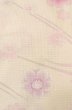 Photo7: P0722N Used Japanese kimono Pale Pink YUKATA summer(made in Other than Japan) for women / Cotton. SAKURA cherry blossom (Grade B) (7)