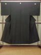 Photo1: P0722P Vintage Japanese kimono Black MONTSUKI crests for men / Silk. (Grade B) (1)