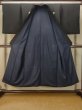 Photo2: P0722Q Vintage Japanese kimono Black MONTSUKI crests for men / Silk. (Grade B) (2)