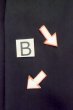 Photo10: P0722Q Vintage Japanese kimono Black MONTSUKI crests for men / Silk. (Grade B) (10)