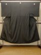 Photo1: P0722S Vintage Japanese kimono Black MONTSUKI crests for men / Silk. (Grade D) (1)