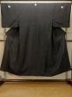 Photo1: P0722T Vintage Japanese kimono Black MONTSUKI crests for men / Silk. (Grade B) (1)