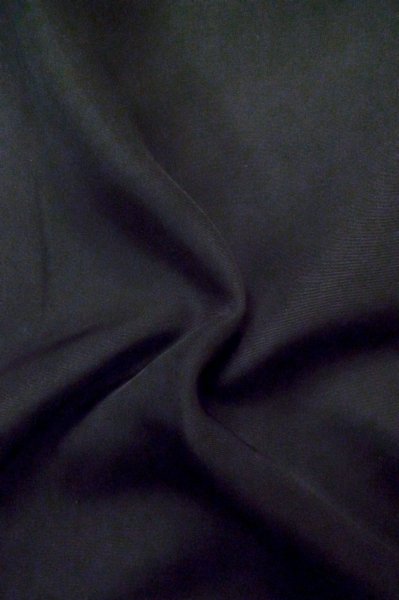 Photo5: P0722T Vintage Japanese kimono Black MONTSUKI crests for men / Silk. (Grade B) (5)