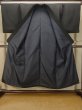 Photo2: P0722U Vintage Japanese kimono Black MONTSUKI crests for men / Silk. (Grade B) (2)