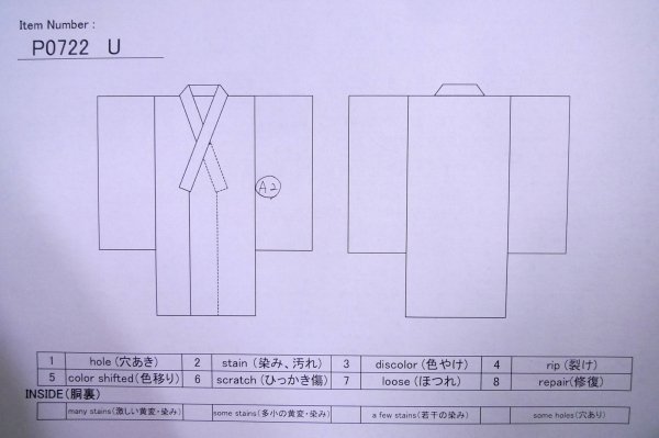 Photo6: P0722U Vintage Japanese kimono Black MONTSUKI crests for men / Silk. (Grade B) (6)