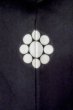 Photo3: Mint P0722W Vintage Japanese kimono Black MONTSUKI crests for men / Silk. (Grade A) (3)