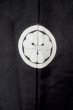 Photo3: Mint P0722X Vintage Japanese kimono Black MONTSUKI crests for men / Silk. (Grade A+) (3)
