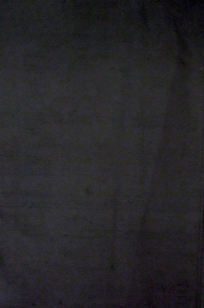 Photo3: Mint P0723A Vintage Japanese kimono Black TSUMUGI pongee for men / Silk. (Grade A+) (3)
