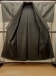 Photo2: P0723B Vintage Japanese kimono Dark Brown OSHIMA-TSUMUGI for men / Silk. Geometrical pattern (Grade C) (2)
