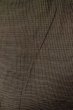 Photo3: P0723B Vintage Japanese kimono Dark Brown OSHIMA-TSUMUGI for men / Silk. Geometrical pattern (Grade C) (3)