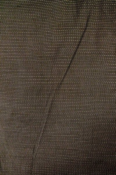 Photo3: P0723B Vintage Japanese kimono Dark Brown OSHIMA-TSUMUGI for men / Silk. Geometrical pattern (Grade C) (3)
