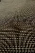 Photo6: P0723B Vintage Japanese kimono Dark Brown OSHIMA-TSUMUGI for men / Silk. Geometrical pattern (Grade C) (6)