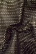 Photo7: P0723B Vintage Japanese kimono Dark Brown OSHIMA-TSUMUGI for men / Silk. Geometrical pattern (Grade C) (7)