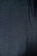 Photo3: P0723C Vintage Japanese kimono Dark Blue TSUMUGI pongee for men / Silk. Tortoise-shell pattern(Hexagonal pattern) (Grade B) (3)