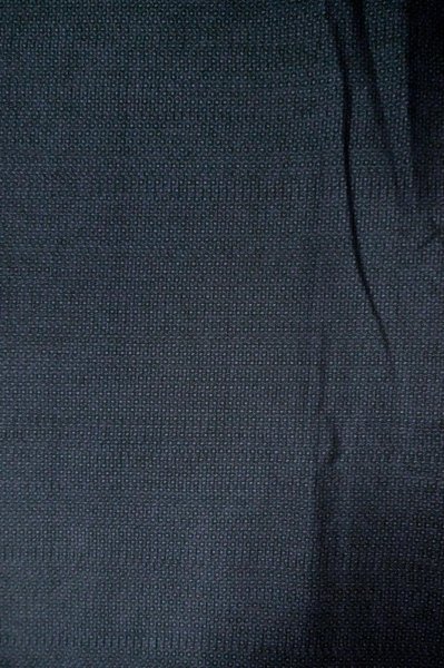 Photo3: P0723C Vintage Japanese kimono Dark Blue TSUMUGI pongee for men / Silk. Tortoise-shell pattern(Hexagonal pattern) (Grade B) (3)