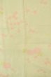 Photo4: P0731P Vintage Japanese kimono Pale Light Teal JUBAN undergarment for women / Silk. SAKURA cherry blossom, Small holes all over. (Grade D) (4)