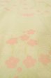 Photo9: P0731P Vintage Japanese kimono Pale Light Teal JUBAN undergarment for women / Silk. SAKURA cherry blossom, Small holes all over. (Grade D) (9)