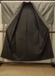 Photo2: P0731T Vintage Japanese kimono Dark Brown Men's Kimono for men / Silk. Dot (Grade C) (2)