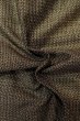 Photo6: P0731T Vintage Japanese kimono Dark Brown Men's Kimono for men / Silk. Dot (Grade C) (6)