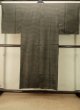 Photo2: P0731U Vintage Japanese kimono Brown Men's Juban for men / Silk. Stripes (Grade B) (2)