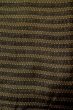 Photo5: P0731U Vintage Japanese kimono Brown Men's Juban for men / Silk. Stripes (Grade B) (5)