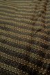 Photo8: P0731U Vintage Japanese kimono Brown Men's Juban for men / Silk. Stripes (Grade B) (8)