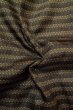 Photo10: P0731U Vintage Japanese kimono Brown Men's Juban for men / Silk. Stripes (Grade B) (10)