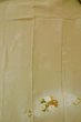 Photo4: P0731V Antique Japanese kimono Pale Brown TOMESODE formal for women / Silk. Peony, Based woven pattern: Shellfish, Letters of  Incense game (Grade B) (4)