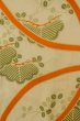 Photo3: P0731Y Antique Japanese kimono Pale Beige JUBAN undergarment for women / Silk. HAGI flower, Lightweight silk crepe fabric. More damages. Aging deterioration. The thread is partially loose. (Grade D) (3)
