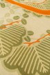 Photo8: P0731Y Antique Japanese kimono Pale Beige JUBAN undergarment for women / Silk. HAGI flower, Lightweight silk crepe fabric. More damages. Aging deterioration. The thread is partially loose. (Grade D) (8)