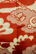 Photo4: P0731Z Antique Japanese kimono Light Ivory JUBAN undergarment for women / Silk. Pine tree/branch/needle (Grade C) (4)
