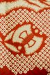 Photo7: P0731Z Antique Japanese kimono Light Ivory JUBAN undergarment for women / Silk. Pine tree/branch/needle (Grade C) (7)