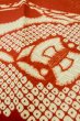 Photo10: P0731Z Antique Japanese kimono Light Ivory JUBAN undergarment for women / Silk. Pine tree/branch/needle (Grade C) (10)