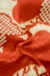 Photo12: P0731Z Antique Japanese kimono Light Ivory JUBAN undergarment for women / Silk. Pine tree/branch/needle (Grade C) (12)