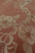 Photo8: P0801A Antique Japanese kimono Dark Red ORI woven for women / Silk. Flower (Grade C) (8)